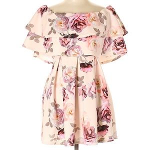 ASOS Light Pink Floral Dress